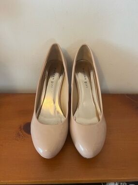 Madden Girl Blush Patent Round-Toe Pumps